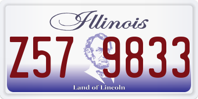 IL license plate Z579833