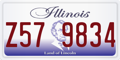 IL license plate Z579834