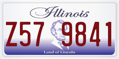 IL license plate Z579841