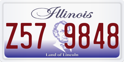 IL license plate Z579848