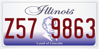 IL license plate Z579863