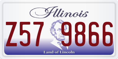 IL license plate Z579866