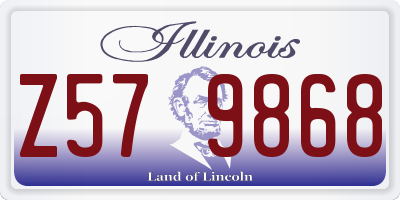 IL license plate Z579868