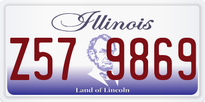 IL license plate Z579869