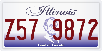 IL license plate Z579872