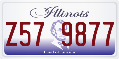 IL license plate Z579877