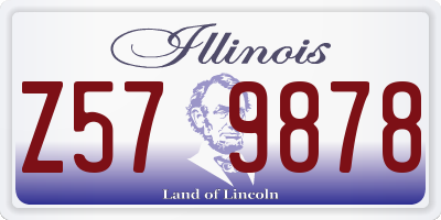 IL license plate Z579878