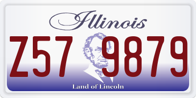 IL license plate Z579879