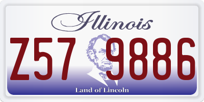 IL license plate Z579886