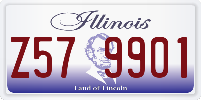 IL license plate Z579901