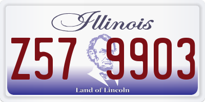 IL license plate Z579903