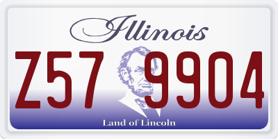 IL license plate Z579904