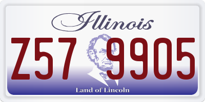 IL license plate Z579905