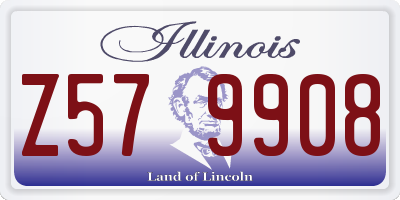 IL license plate Z579908