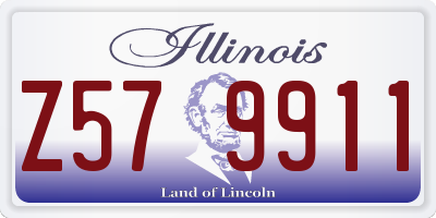 IL license plate Z579911