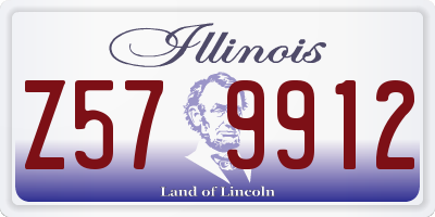 IL license plate Z579912