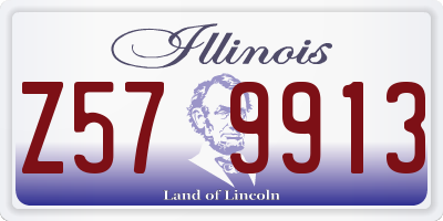 IL license plate Z579913