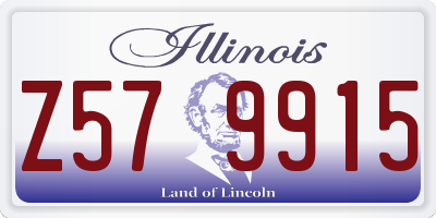 IL license plate Z579915