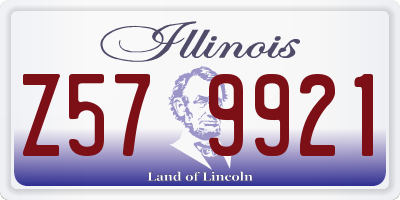 IL license plate Z579921