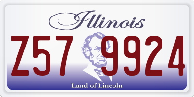 IL license plate Z579924