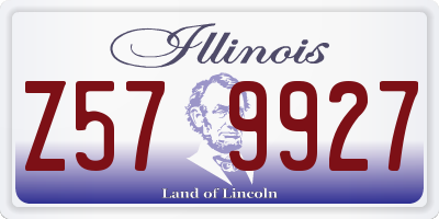 IL license plate Z579927