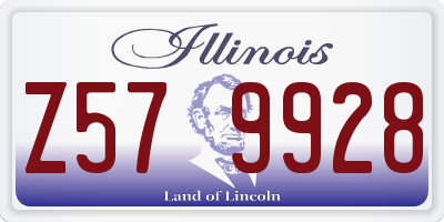 IL license plate Z579928