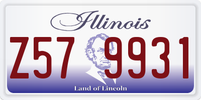 IL license plate Z579931