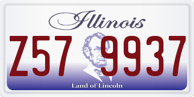 IL license plate Z579937