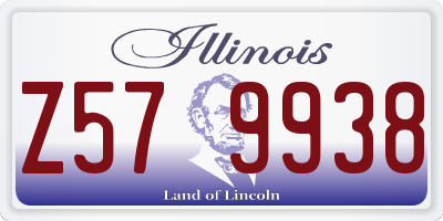 IL license plate Z579938