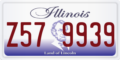IL license plate Z579939