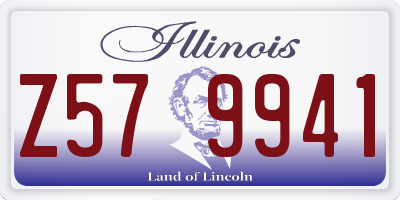 IL license plate Z579941