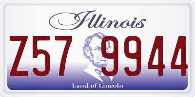 IL license plate Z579944