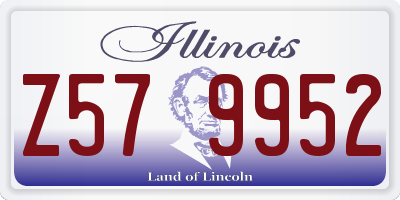 IL license plate Z579952