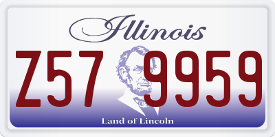 IL license plate Z579959