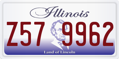 IL license plate Z579962