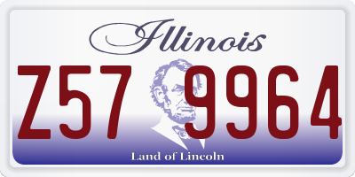 IL license plate Z579964