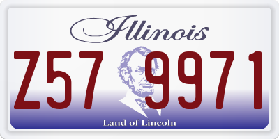 IL license plate Z579971