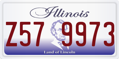 IL license plate Z579973