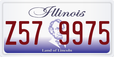 IL license plate Z579975
