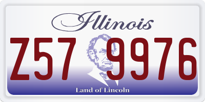 IL license plate Z579976