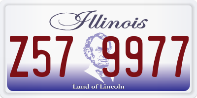 IL license plate Z579977