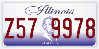 IL license plate Z579978