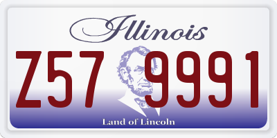 IL license plate Z579991