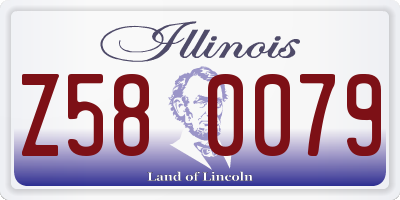IL license plate Z580079