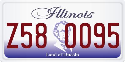 IL license plate Z580095