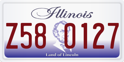 IL license plate Z580127