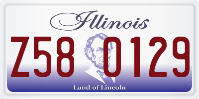 IL license plate Z580129