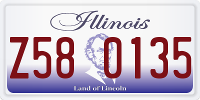 IL license plate Z580135