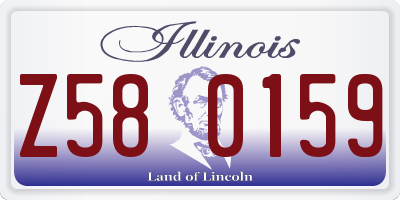 IL license plate Z580159