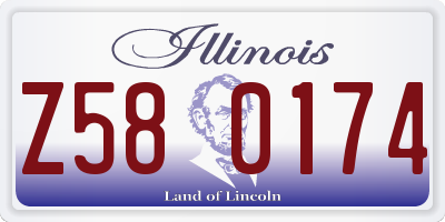 IL license plate Z580174